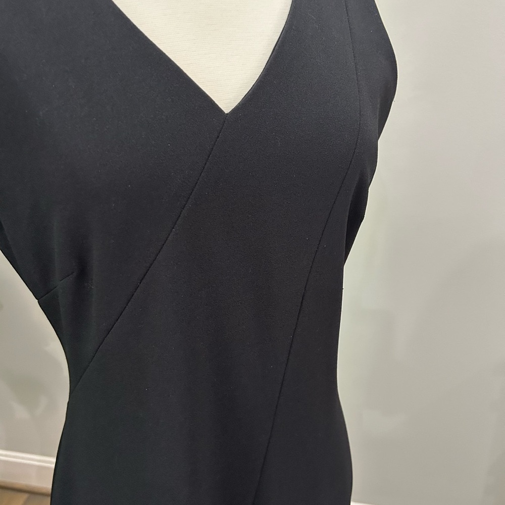 Calvin Klein Black Sleeveless V-Neck Midi Dress - Picture 3 of 8
